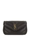 Saint Laurent Mini Loulou Shoulder Bag In Black