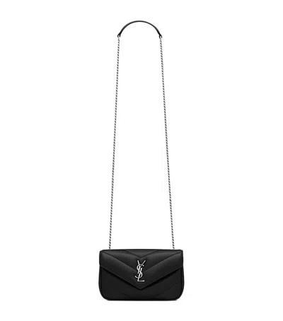 Saint Laurent Mini Matelassé Lambskin Loulou Shoulder Bag