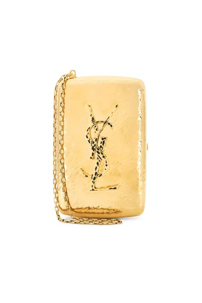 Saint Laurent Mini Minaudiere In Orange