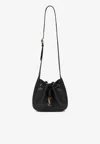 Saint Laurent Mini Paris Vii Leather Crossbody Bag In Black