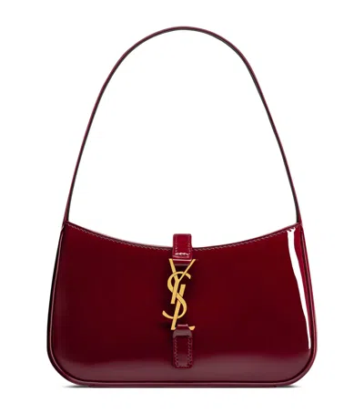 Saint Laurent Mini Patent Leather Le 5 À 7 Shoulder Bag In Red