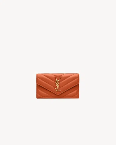 Saint Laurent Mini Quilted Flap Card Holder