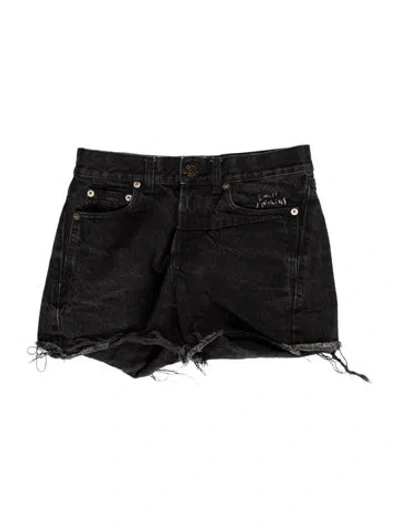Pre-owned Saint Laurent Mini Shorts In Black