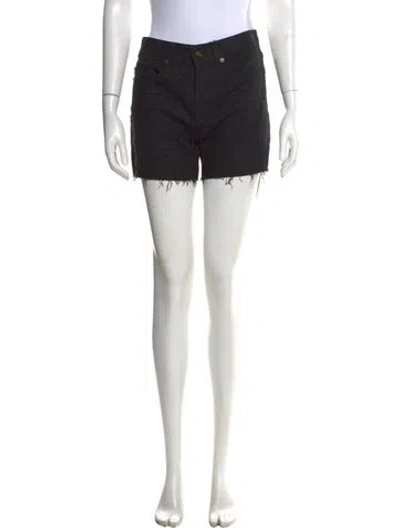Pre-owned Saint Laurent Mini Shorts In Black