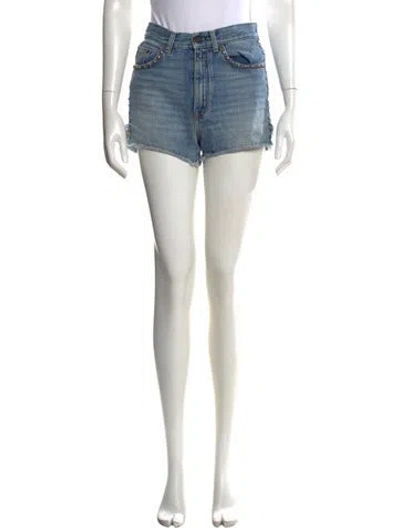 Pre-owned Saint Laurent Mini Shorts In Blue