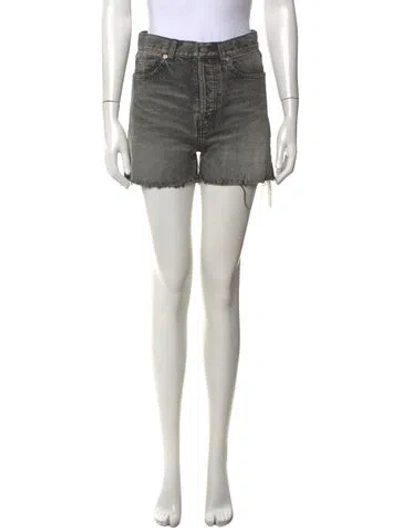 Pre-owned Saint Laurent Mini Shorts In Blue