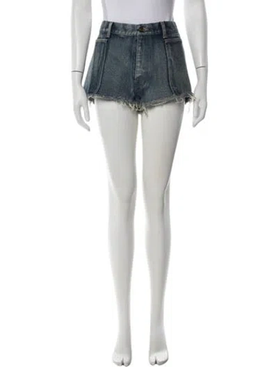 Pre-owned Saint Laurent Mini Shorts W/ Tags In Blue
