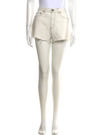 Pre-owned Saint Laurent Mini Shorts W/ Tags In Neutrals