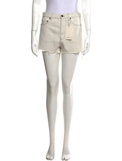 Pre-owned Saint Laurent Mini Shorts W/ Tags In White