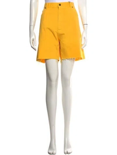 Pre-owned Saint Laurent Mini Shorts W/ Tags In Yellow