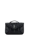 Saint Laurent Puffer Toy Quilted Leather Mini Bag In Black