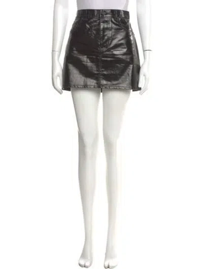 Pre-owned Saint Laurent Mini Skirt In Black