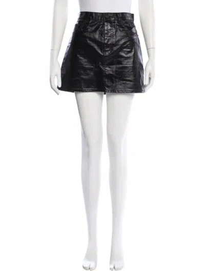 Pre-owned Saint Laurent Mini Skirt In Black