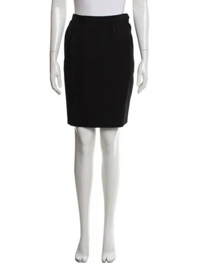 Pre-owned Saint Laurent Mini Skirt In Black