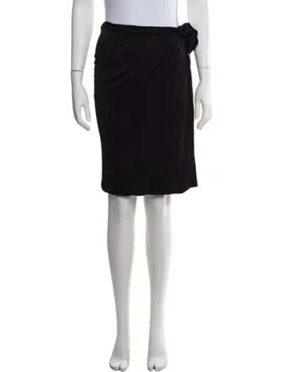 Pre-owned Saint Laurent Mini Skirt In Black