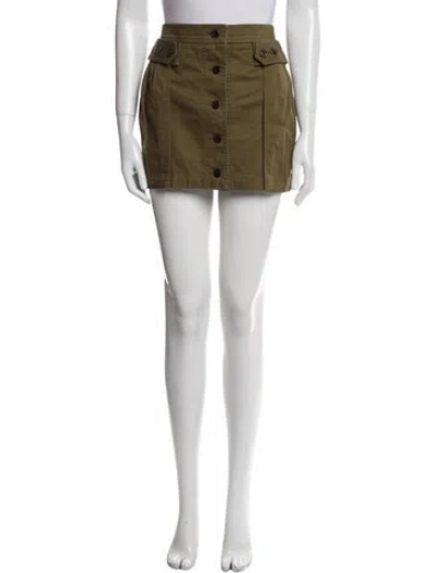 Pre-owned Saint Laurent Mini Skirt In Blue