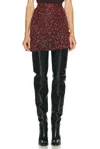 Saint Laurent Mini Skirt In Brown