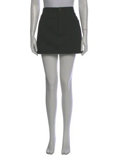 Pre-owned Saint Laurent Mini Skirt In Gray
