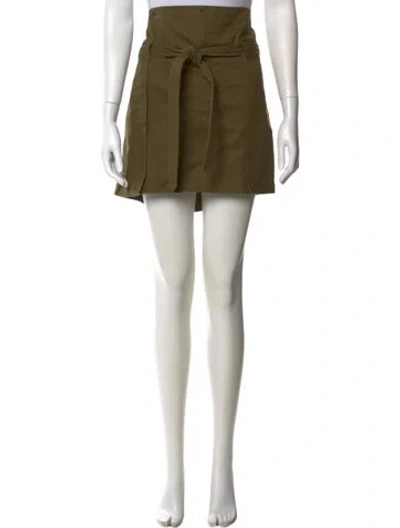Pre-owned Saint Laurent Mini Skirt In Green