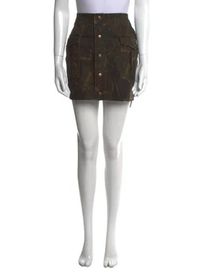 Pre-owned Saint Laurent Mini Skirt In Multi