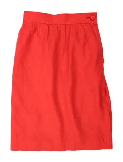 Pre-owned Saint Laurent Mini Skirt In Orange