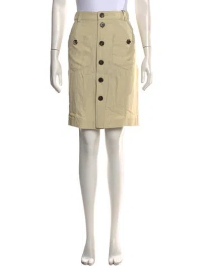 Pre-owned Saint Laurent Mini Skirt W/ Tags In Neutrals
