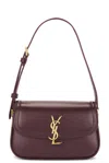 Saint Laurent Mini Solferino Bag In Burgundy