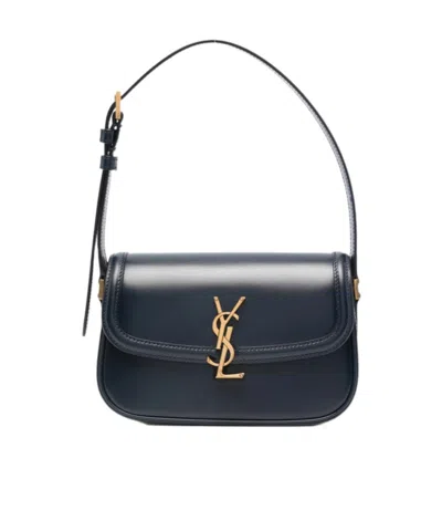Saint Laurent Mini Solferino Shoulder Bag In Black