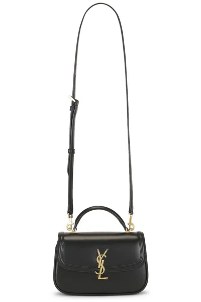 Saint Laurent Mini Solferino Top Handle Bag In Nero