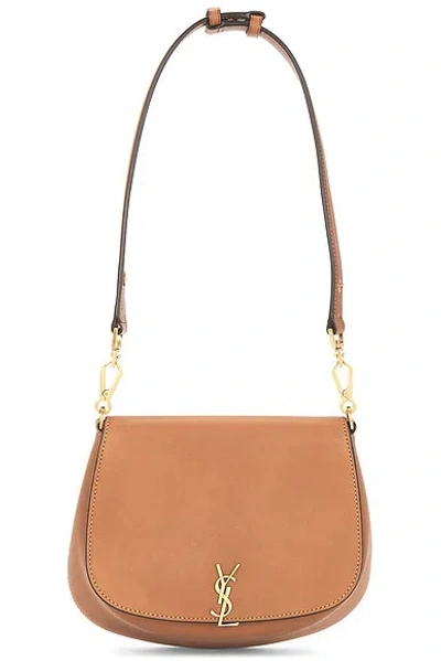Pre-owned Saint Laurent Mini Top Handle Bag In Brown