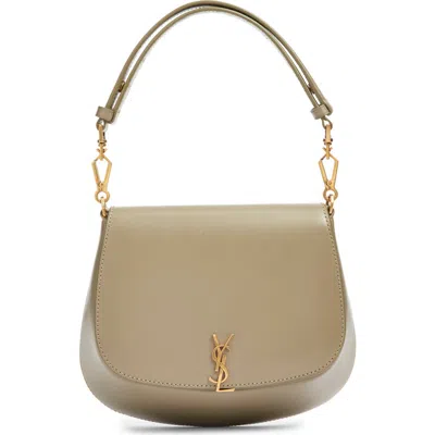Saint Laurent Mini Top Handle Bag In Neutral