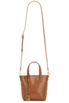 Saint Laurent Women Mini Toy Leather Shopping Bag In Fox