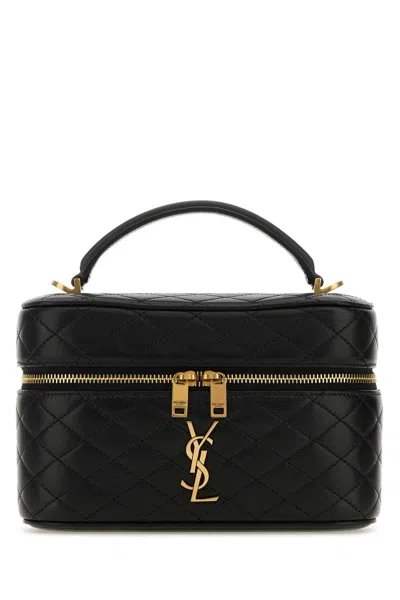 Saint Laurent Mini Vanity Gaby Nappa Leather Handbag In Pattern