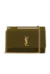 Saint Laurent Mini Vicky Minaudiere Bag In Green