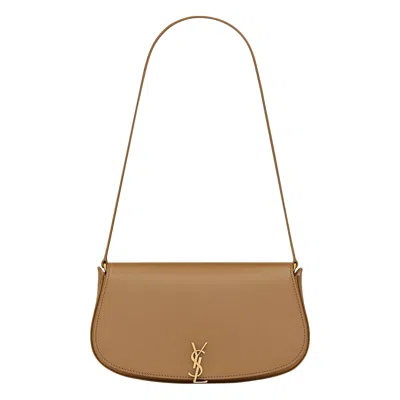 Pre-owned Saint Laurent Mini Voltaire In Box 'dark Cork' | Tan | Women's Size Onesize