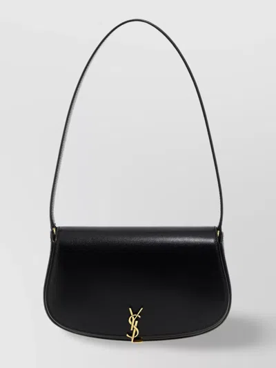 Saint Laurent Voltaire Mini Leather Shoulder Bag In Black