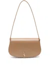 Saint Laurent Demi Lune Hobo Bag In Brown