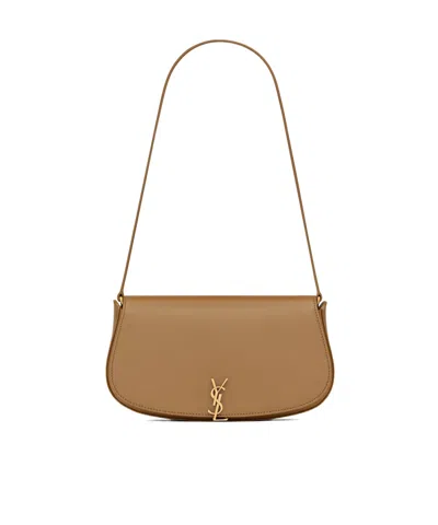 Saint Laurent Mini Voltaire Shoulder Bag In Brown