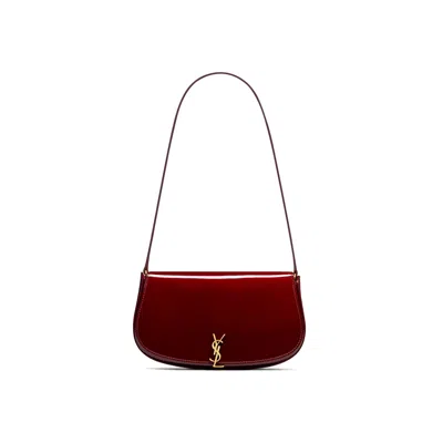 Saint Laurent Mini Voltaire Shoulder Bag In Burgundy