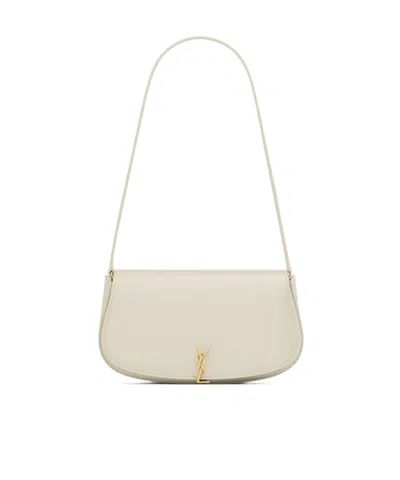 Saint Laurent Mini Voltaire Shoulder Bag In White