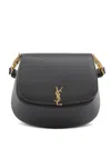 Saint Laurent Mini Ysl Wallet On Chain In Smooth Leather In Black
