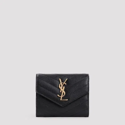 Saint Laurent Mini Wallet In Black
