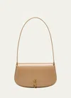 Saint Laurent Demi Lune Hobo Bag In Dark Toffee