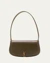 Saint Laurent Voltaire Mini Leather Shoulder Bag In Deep Musk