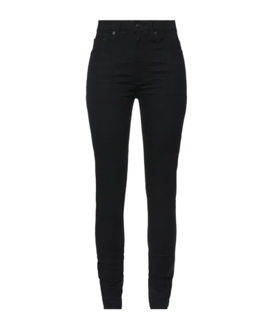 Saint Laurent Minimal Stretchdenim Jeans In Black