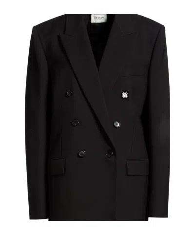 Saint Laurent Minimalist Doublebreasted Blazer In Black