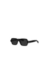 Saint Laurent Minimalist Rectangular Sunglasses In Black