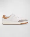 Saint Laurent Sl/61 Sneakers In Smooth Leather And Suede In White
