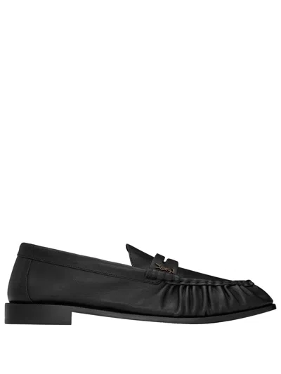 Saint Laurent Mocassini Le Loafer Morbidi In Pelle Opaca In Black