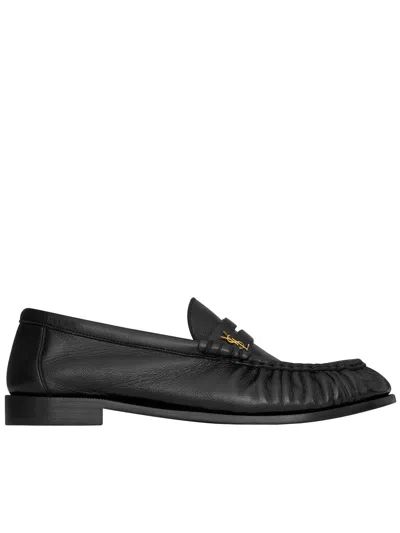 Saint Laurent Mocassino Le Loafer Cassandre In Animal Print